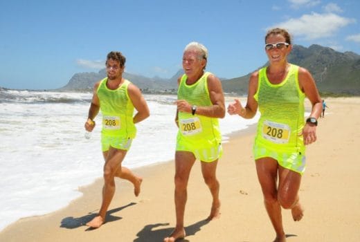 Top three athletes to finish the Oak Cottage KwikSpar Mountain Drive Half-Marathon in Grahamstown on 9 August are