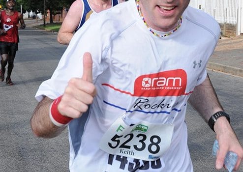 The Dischem Half Marathon manages to put a smile on most athletes faces. Photograph from the Dischem Half Marathon website.