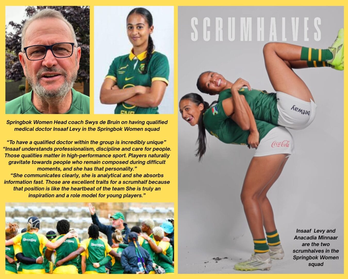 Insaaf Springbok Dr Insaaf Levy set to make Springbok Women history